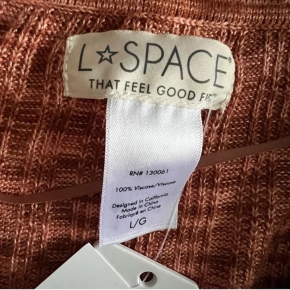 L*Space Aria Knit Mini Dress in harvest NWT - Picture 4 of 4